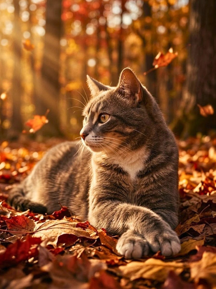 October Light custom cat portrait